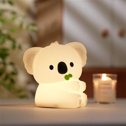 Télécommande en silicone carton koala bébé crèche de chevet lampe