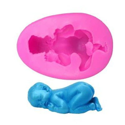Conception la plus récente de moules à gâteau pour bébé en silicone 3D