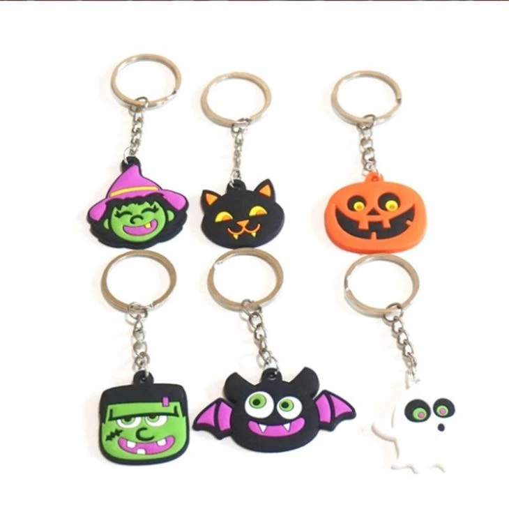 Halloween Figure Pvc Rubber Keychains