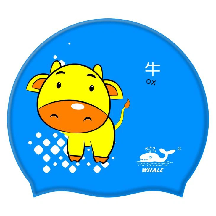 Bonnets de bain en silicone avec logo imprimé pour enfants