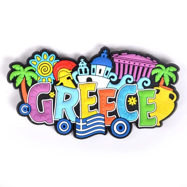 PVC Fridge Magnet World City