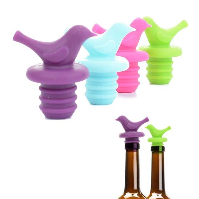 Reusable Personalize Silicone Wine Bottle Stoppers