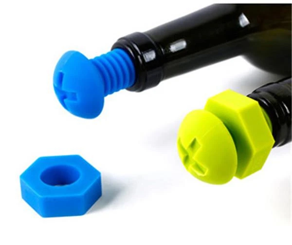 Vis Forme Vin Bouchon bouteille silicone Bouchon de bouteille