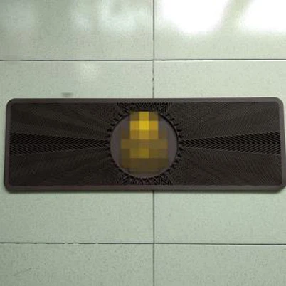 Tapis en caoutchouc de fossette de déversement de grande bande de marque de luxe