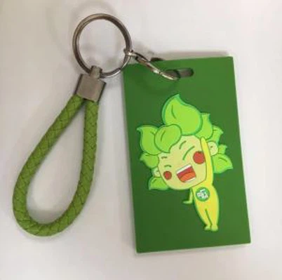 Étiquette de bagage en PVC pour sac en caoutchouc souple de dessin animé 3D
