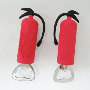 Ouvre-bouteille en PVC d’extincteur en forme 3D