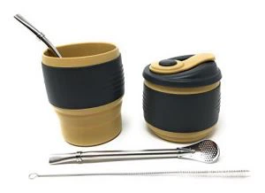 Tasse de thé en silicone pliable Yerba Mate