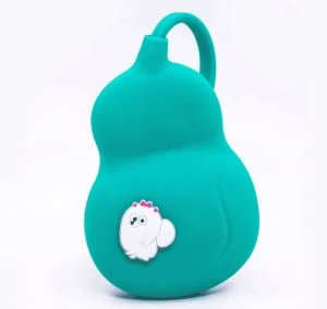 Porte-clés en caoutchouc silicone sac à clés pliable