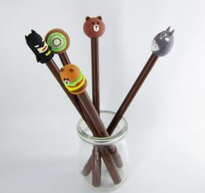 Crayon en caoutchouc PVC 3D de style nouveau