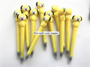 Stylo avec joli pvc Topper Pencil Case
