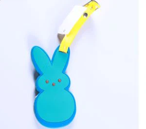 Étiquette de bagage de voyage en silicone personnalisée