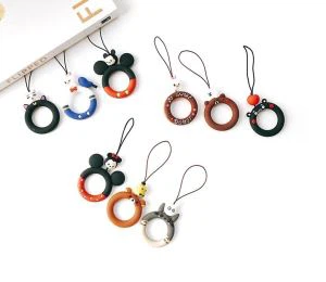 Silicone Rope Custom Phone Lanyard Ring Holder Strap