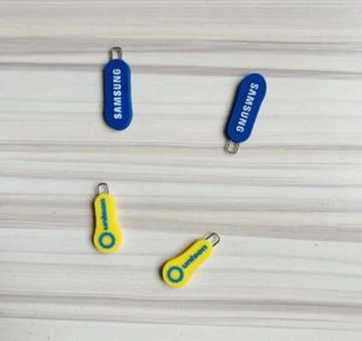 Tirette à glissière pour vêtements en PVC avec logo de marque sur deux côtés