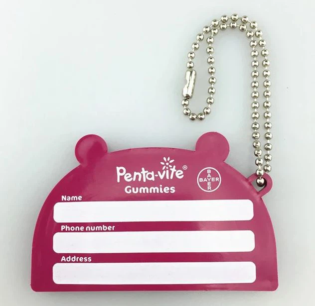 Cute Silicone Rubber Kids Name Tags Travel Luggage Tags