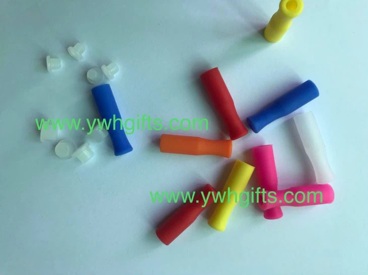 Dust-proof Silicone Cap Straw Tips For Metal Straw