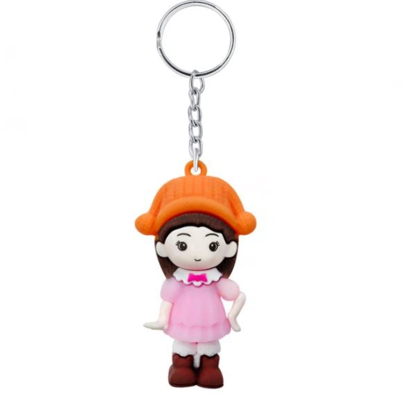 New Design Couple 3D Keychain Soft Pvc Key Holder
