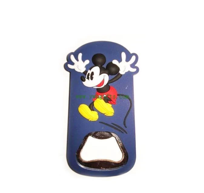 Personalized Embossing Logo Bottle Opener 3D Pvc Beer Opener