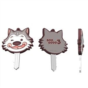 3d 2d conception cadeau promotionnel couverture de clé en PVC souple couvercle de clé en caoutchouc
