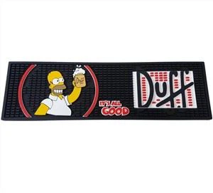 Le tapis en caoutchouc de barre absorbe le coureur d'égouttement de barre de bière de Pvc de publicité de l'eau
