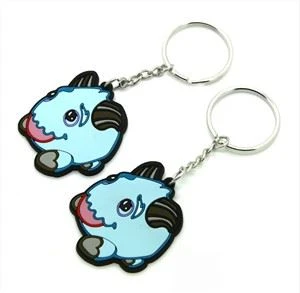 Cartoon 3d 2D Pvc Keychain Anime PVC Key Holder