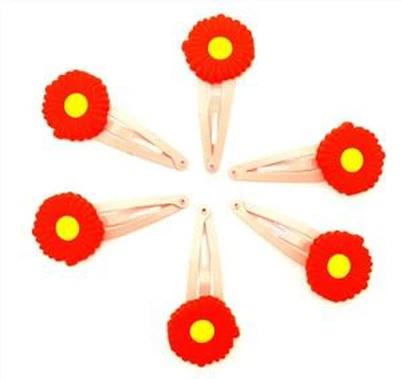 Épingles à cheveux de dessin animé pinces à cheveux en PVC souple pour filles