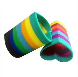 En forme de cœur 3D Silicone Pencil Case Pencil Pouch Pen Container