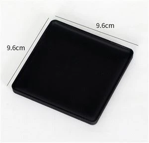 Dessous de verre mous de silicone du tapis 3d de tasse de café carré d'OEM avec le logo en relief