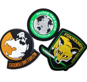Patch en PVC 3D doux pour vêtements en caoutchouc personnalisés