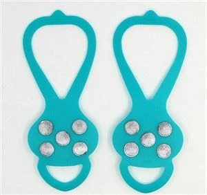 Couvre-chaussures antidérapants en silicone Crampons en silicone 5 Crampons en dents de scie