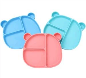Silicone Enfants Bol Plaque Table Enfants Place Tapis Food Bowl