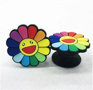 Prise de téléphone en silicone souple en PVC Cartoon 3d Finger Grip