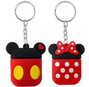 Effet stéréo Pvc Soft Pvc Trousseaux Porte-clés