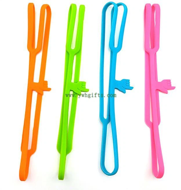 Promotional Finger Shape Silicone Bookmark Handy Bookmark