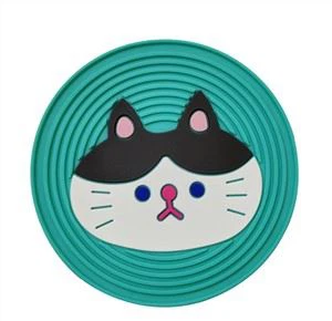 3D Cartoon Animal PVC Drink Coaster Pvc Coffee Cup Napperon Beet Mat