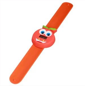 3D Silicone Cartoon Slap Children Watch Kids PVC Slap Montres