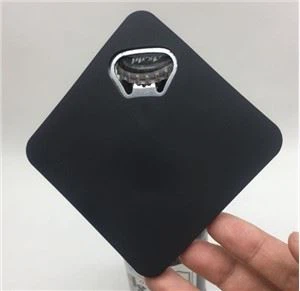 Ouvre-bouteille en silicone antidérapant carré PVC Beer Opener