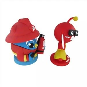 Porte-clés de poupée en silicone Pvc Character 3d Porte-clés